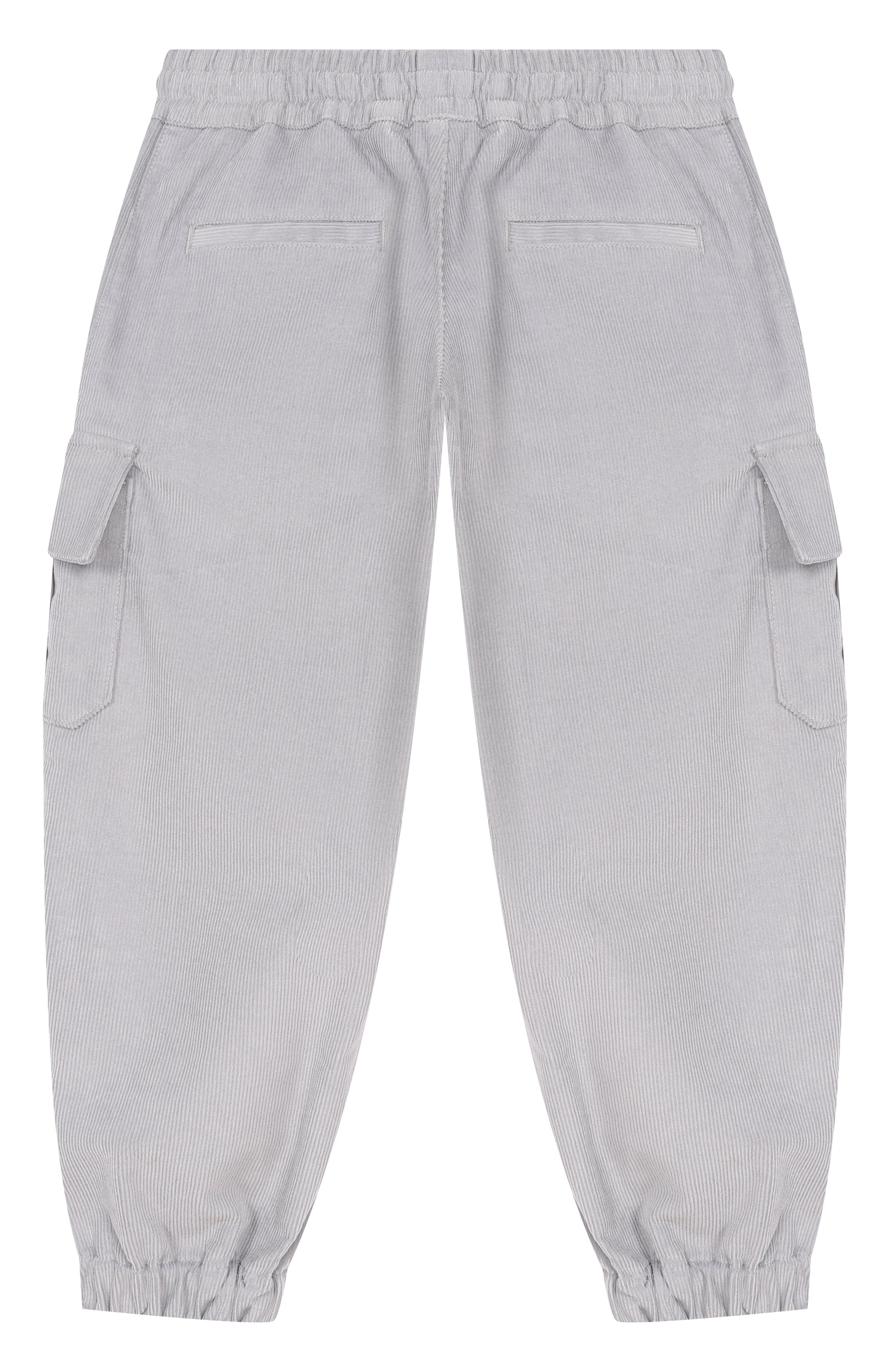 Вельветовые джоггеры DOLCE & GABBANA серого цвета по цене 59900 руб., арт. L45P24/FUWFI_001, фото 2 Вельветовые джоггеры DOLCE & GABBANA, арт. L45P24/FUWFI_001, фото 2