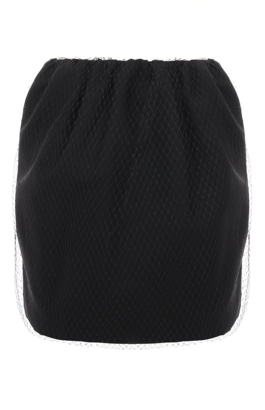 Шерстяная юбка MSGM 3941MDD05Y/257605 Чёрный 3941MDD05Y/257605