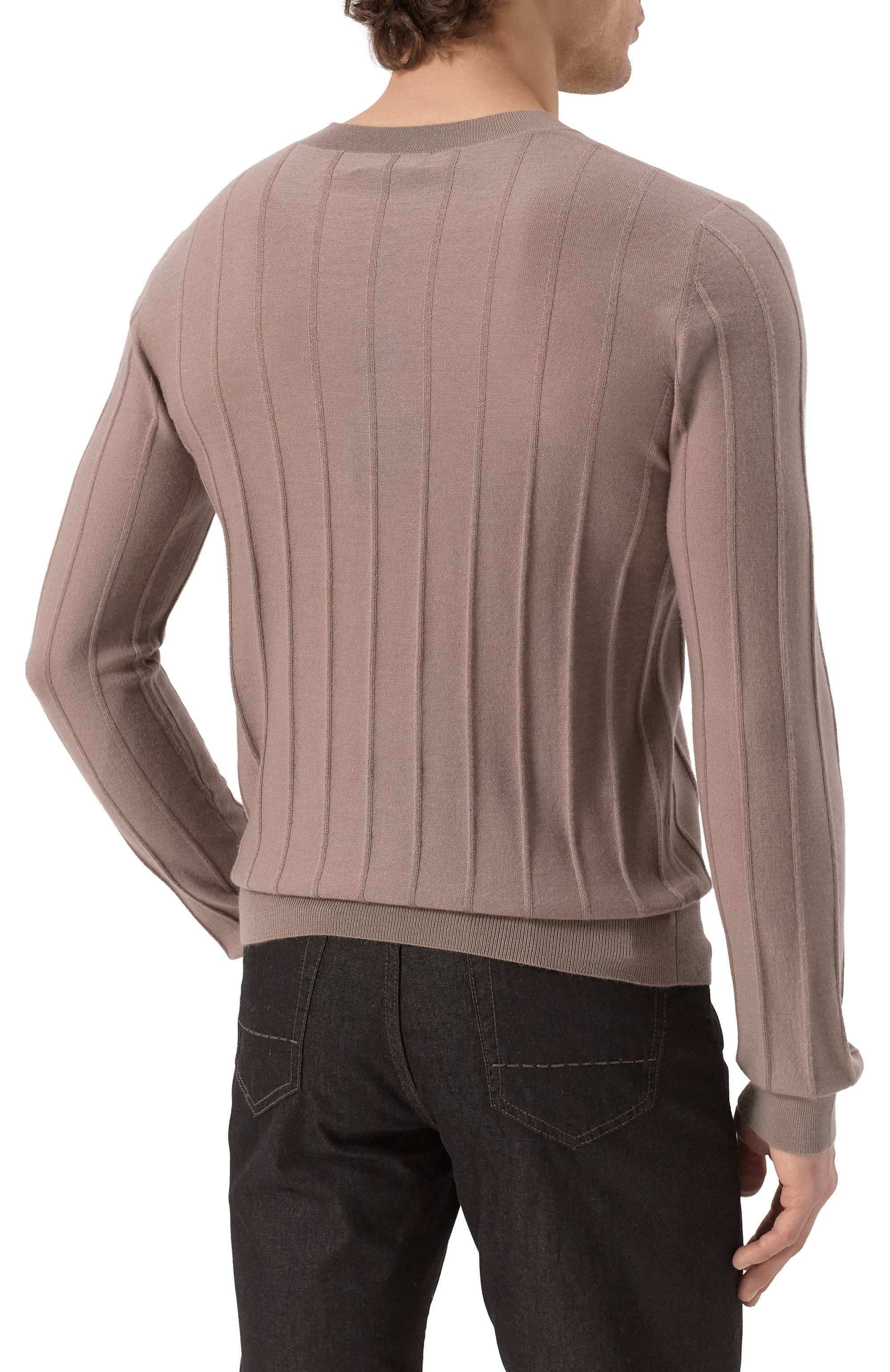 Кашемировый джемпер JACOB LEE бежевого цвета по цене 61450 руб., арт. MKT038SS25TR, фото 4 Кашемировый джемпер JACOB LEE, арт. MKT038SS25TR, фото 4