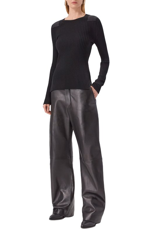 Шерстяной пуловер Helmut Lang P01HW701 Чёрный  P01HW701 Фото 2