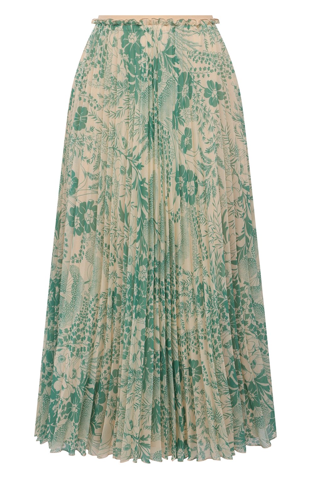 Плиссированная юбка REDVALENTINO зеленого цвета по цене 79700 руб., арт. XR3RAH29/69Y, фото 1 Плиссированная юбка REDVALENTINO, арт. XR3RAH29/69Y, фото 1