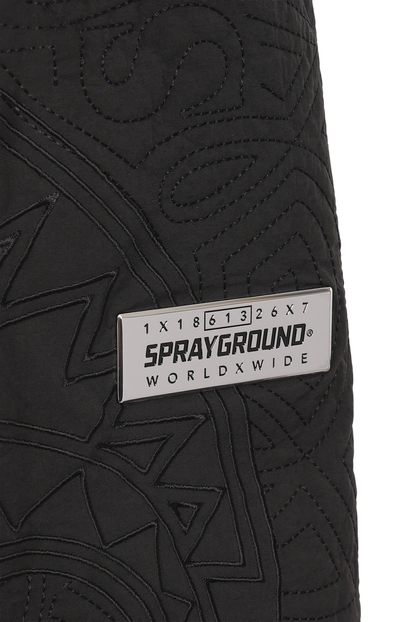 Утепленные брюки SPRAYGROUND, арт. SPY1571/BLACK PUFFER M0N0GRAM PADDED PANTS, фото 3