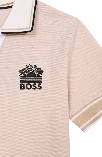 Хлопковое поло BOSS, арт. J53075, фото 3