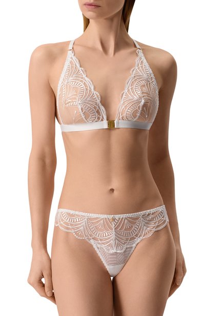 Бюстгальтер-бралетт AUBADE белого цвета по цене 16390 руб., арт. 2B10B, фото 2 Бюстгальтер-бралетт AUBADE, арт. 2B10B, фото 2