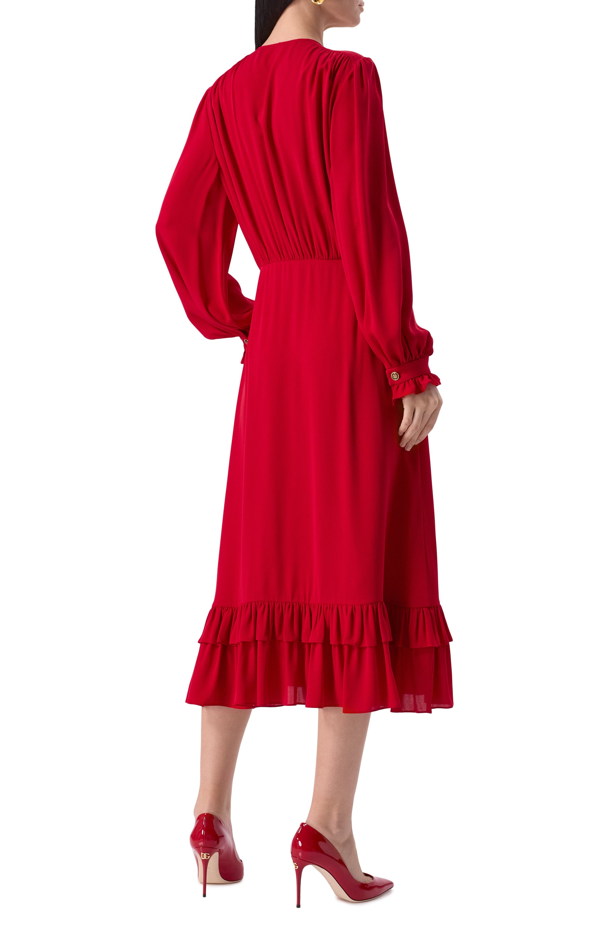 Шелковое платье VALENTINO, арт. 6B3VAF011MH, фото 4