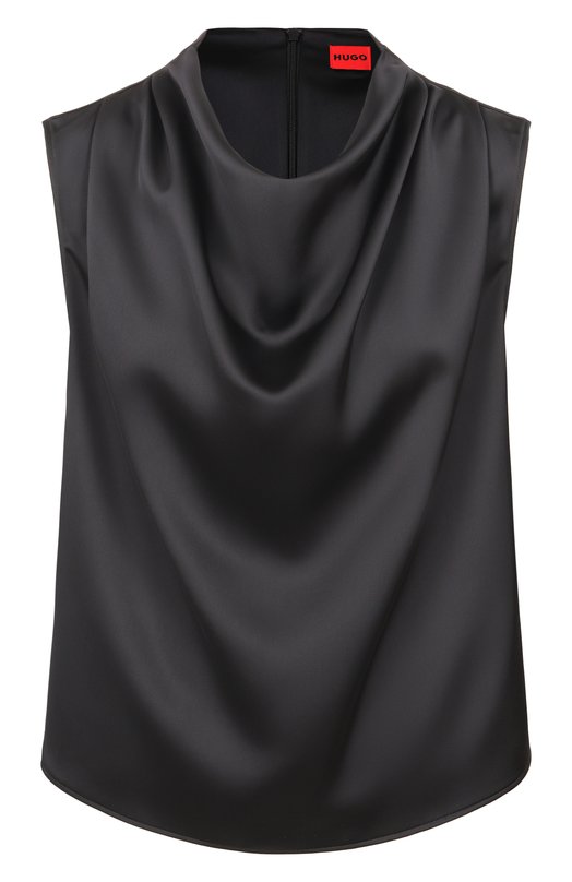 Атласный топ HUGO 50553541 Чёрный 50553541