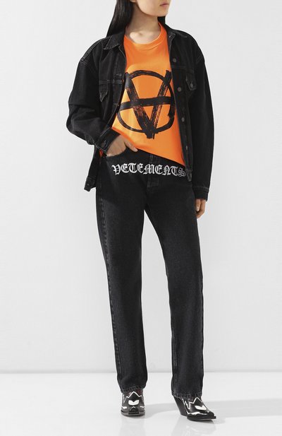Футболка VETEMENTS, арт. SS20TR297 1621/W/0RANGE/BLACK, фото 2