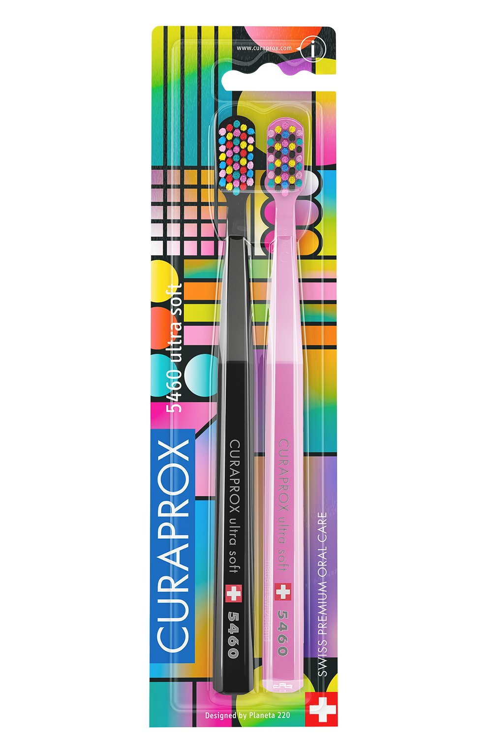 Набор зубных щеток duo 80`s ultrasoft d 0,10 мм (2 шт.) CURAPROX, арт. 7612412429091, фото 1
