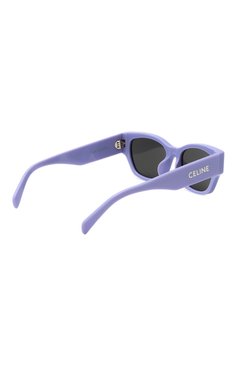 Женские солнцезащитные очки CELINE EYEWEAR фиолетового цвета, арт. CL40197U 78A | Фото 4 (Региональные ограничения белый список (Axapta Mercury): Не проставлено; Нос: Не проставлено; Материал: Пластик; Тип очков: С/з; Оптика Гендер: оптика-женское; Очки форма: Cat-eye)