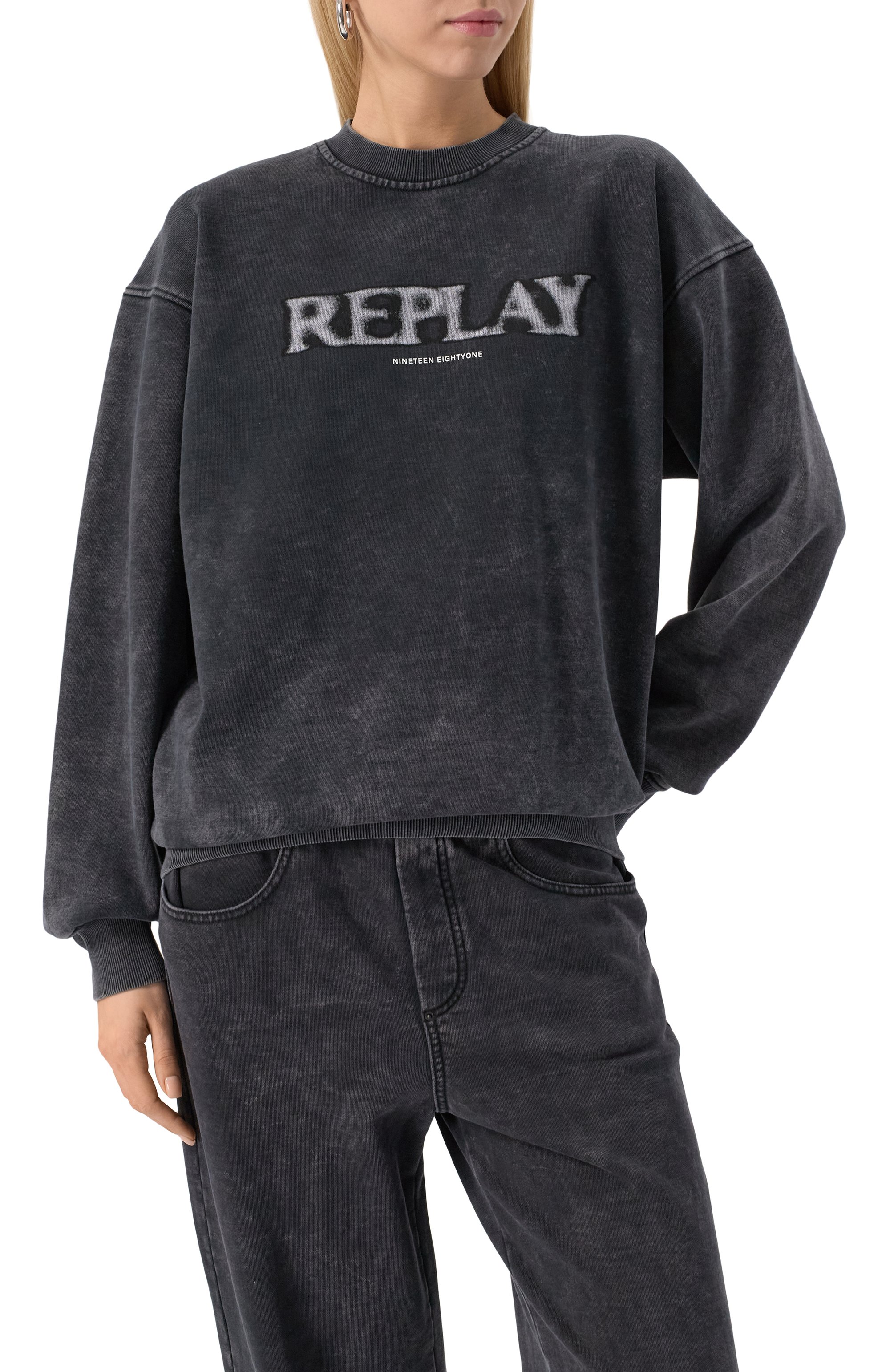 Хлопковый свитшот REPLAY, арт. W3462A.000.23820M, фото 3