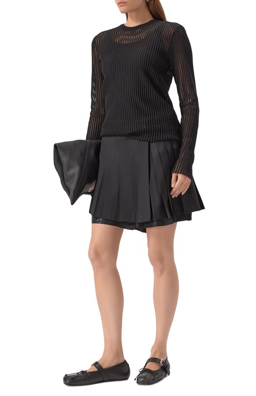 Кожаные балетки Zoey Ann Demeulemeester B0013323/LT177 Чёрный  B0013323/LT177 Фото 2