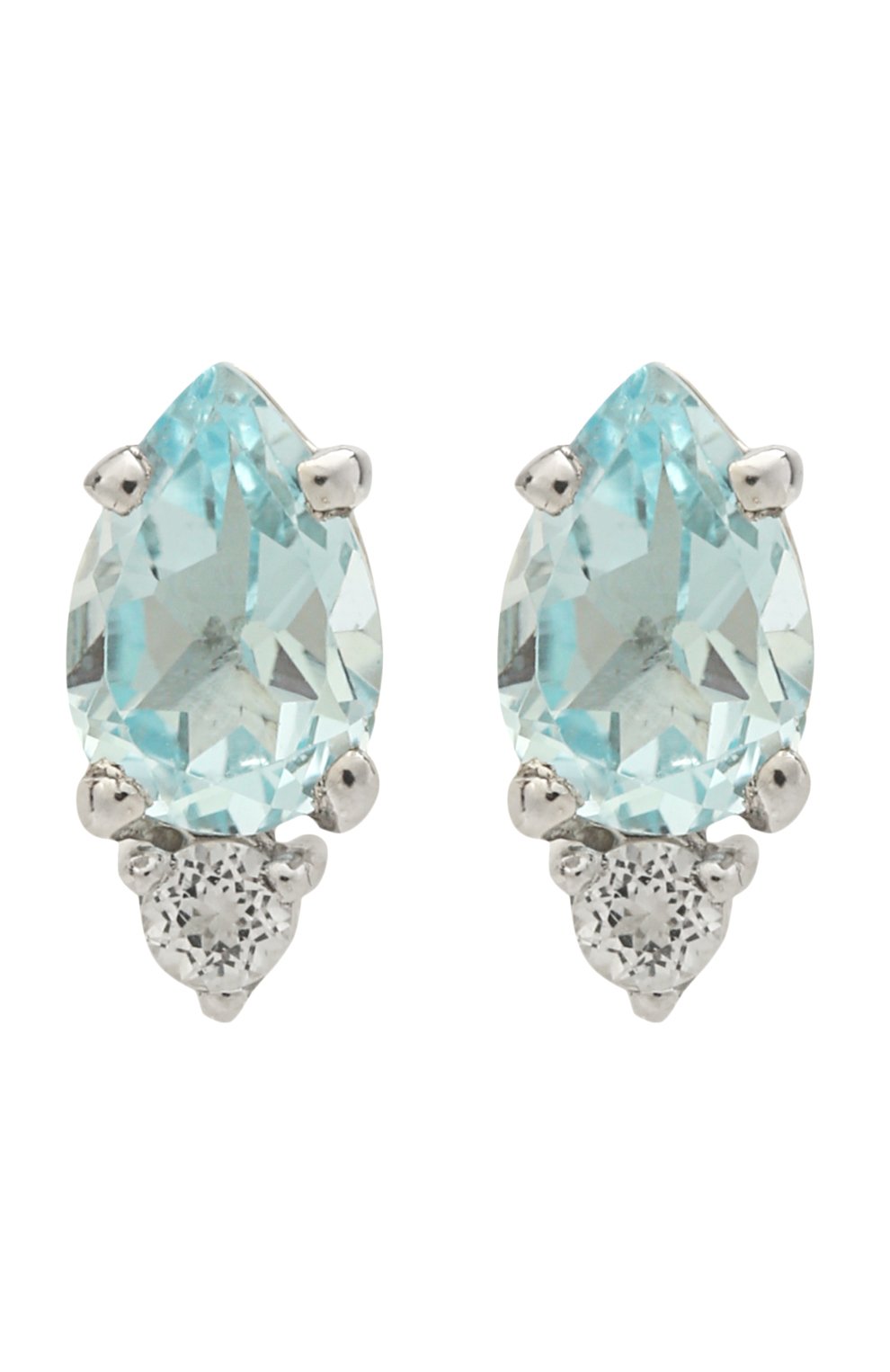 Серьги-пусеты с голубым топазом MOONKA, арт. ec-ser-btpz, фото 1