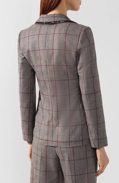 Шерстяной костюм в клетку BRUNELLO CUCINELLI, арт. MA594T8437, фото 3