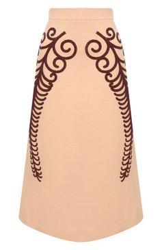 Шерстяная юбка с отделкой пайетками PRADA, арт. P120RR-1WRT-F00KV-201, фото 1