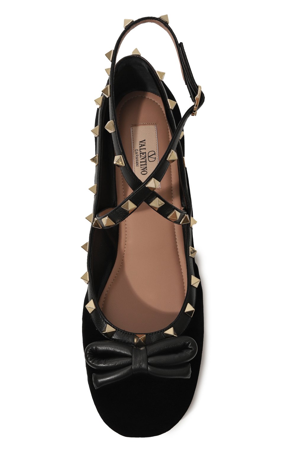 Текстильные балетки rockstud VALENTINO, арт. 5W2S0HB6/CWY, фото 6