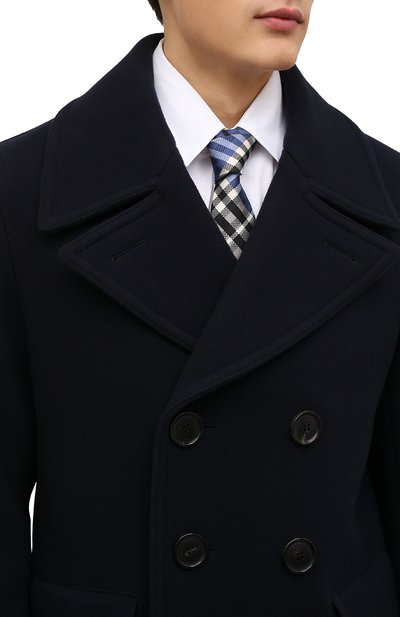 Шелковый галстук BURBERRY синего цвета по цене 21000 руб., арт. 8041571, фото 2 Шелковый галстук BURBERRY, арт. 8041571, фото 2