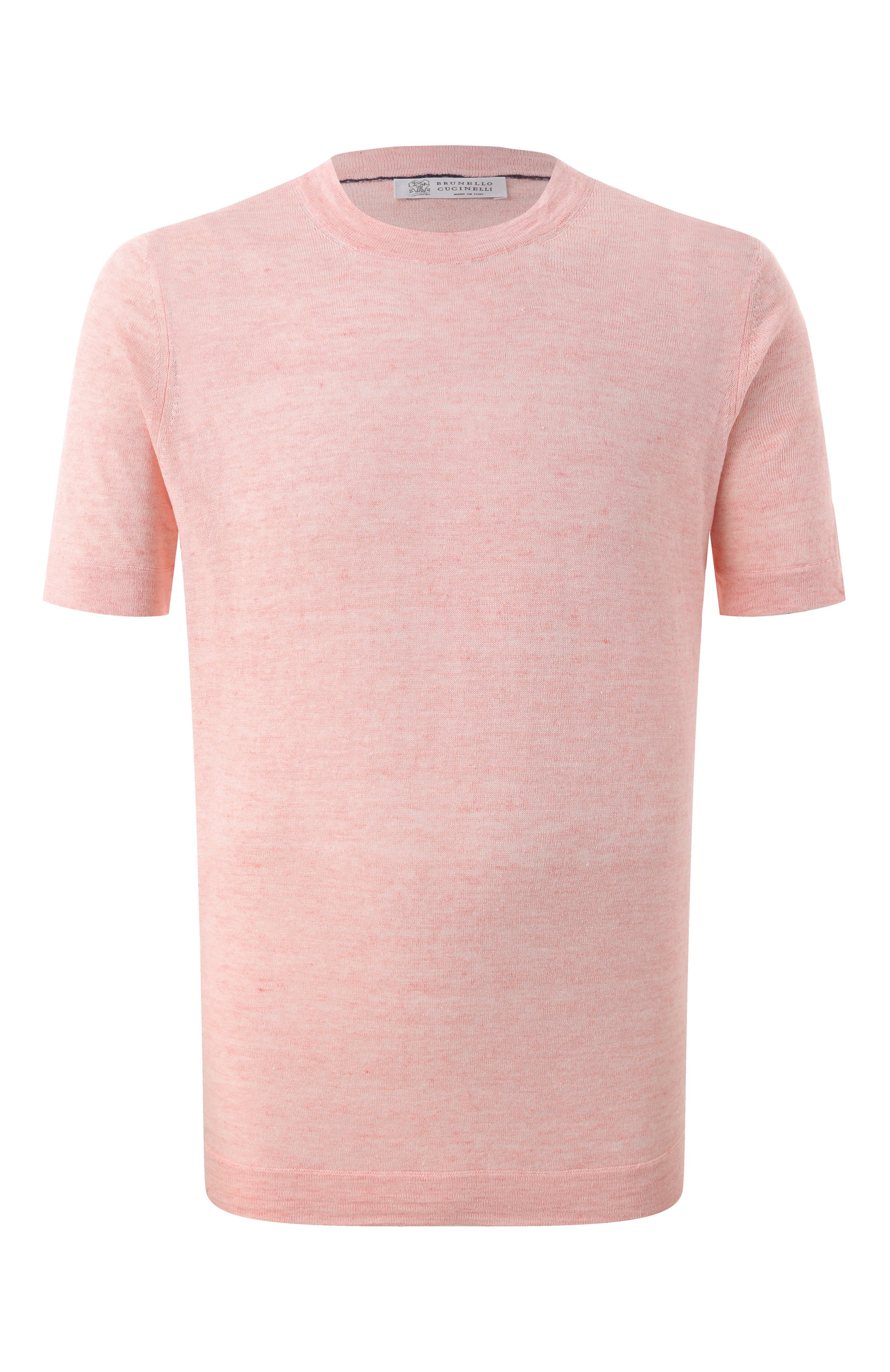 Футболка изо льна и хлопка BRUNELLO CUCINELLI, арт. M2L00340, фото 1