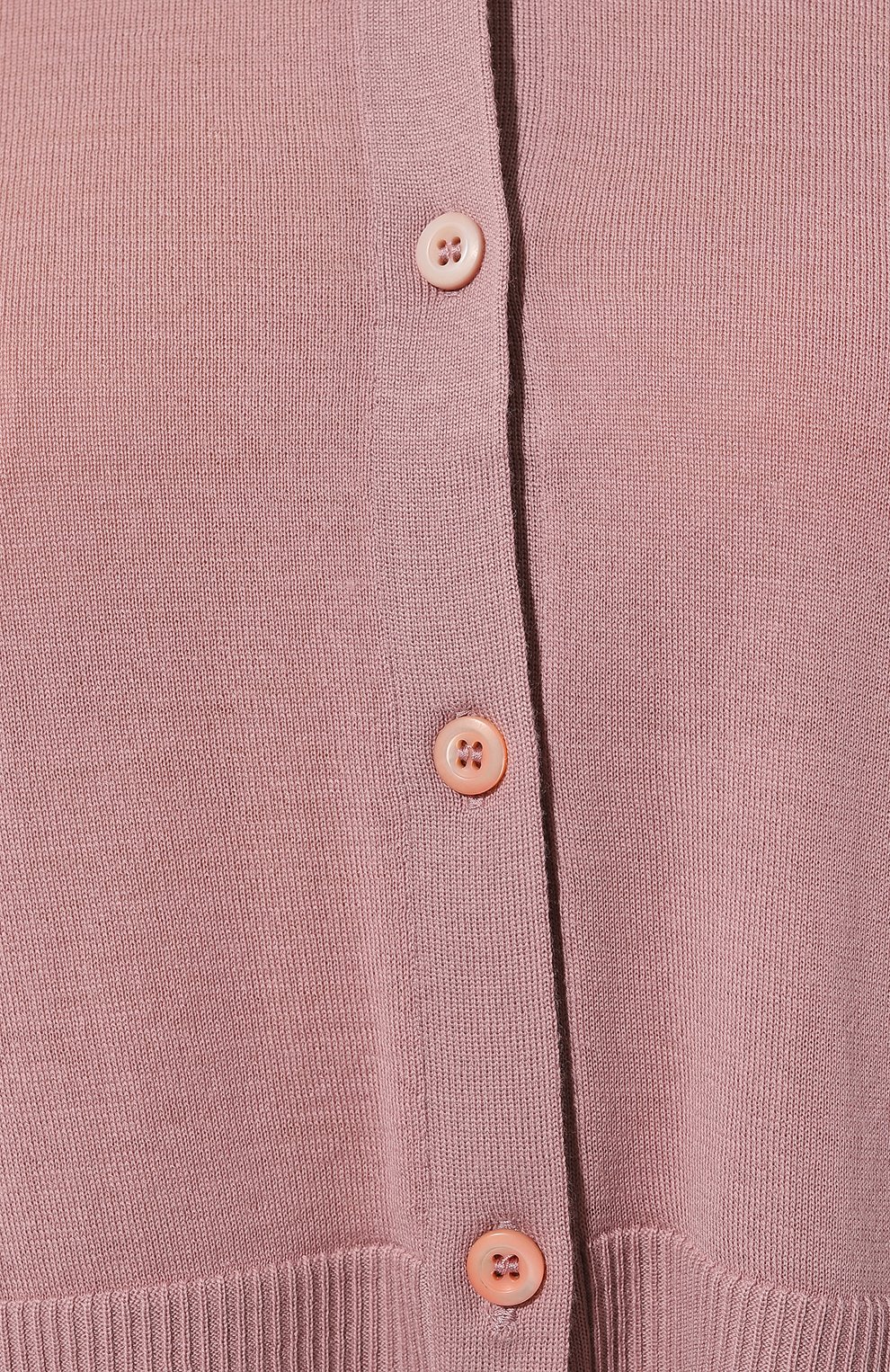 Шерстяной кардиган PRADA светло-розового цвета по цене 110000 руб., арт. P25H46-J2N-F0236-201, фото 5 Шерстяной кардиган PRADA, арт. P25H46-J2N-F0236-201, фото 5