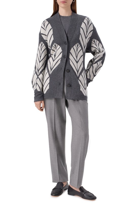 Кашемировые брюки Max Mara GATTI Серый  GATTI Фото 2