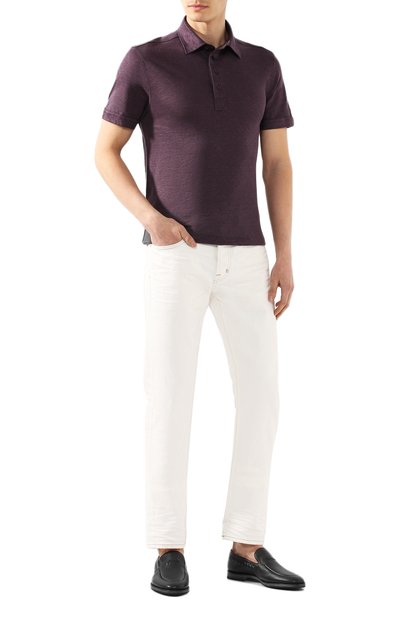 Льняное поло ZEGNA, арт. UU564/723, фото 2