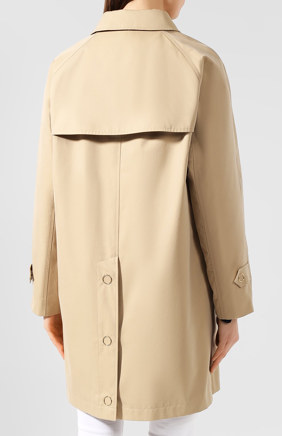Хлопковый плащ BURBERRY бежевого цвета по цене 208500 руб., арт. 8014410, фото 4 Хлопковый плащ BURBERRY, арт. 8014410, фото 4
