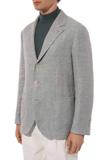 Пиджак изо льна и шерсти BRUNELLO CUCINELLI, арт. MW4827BND, фото 5