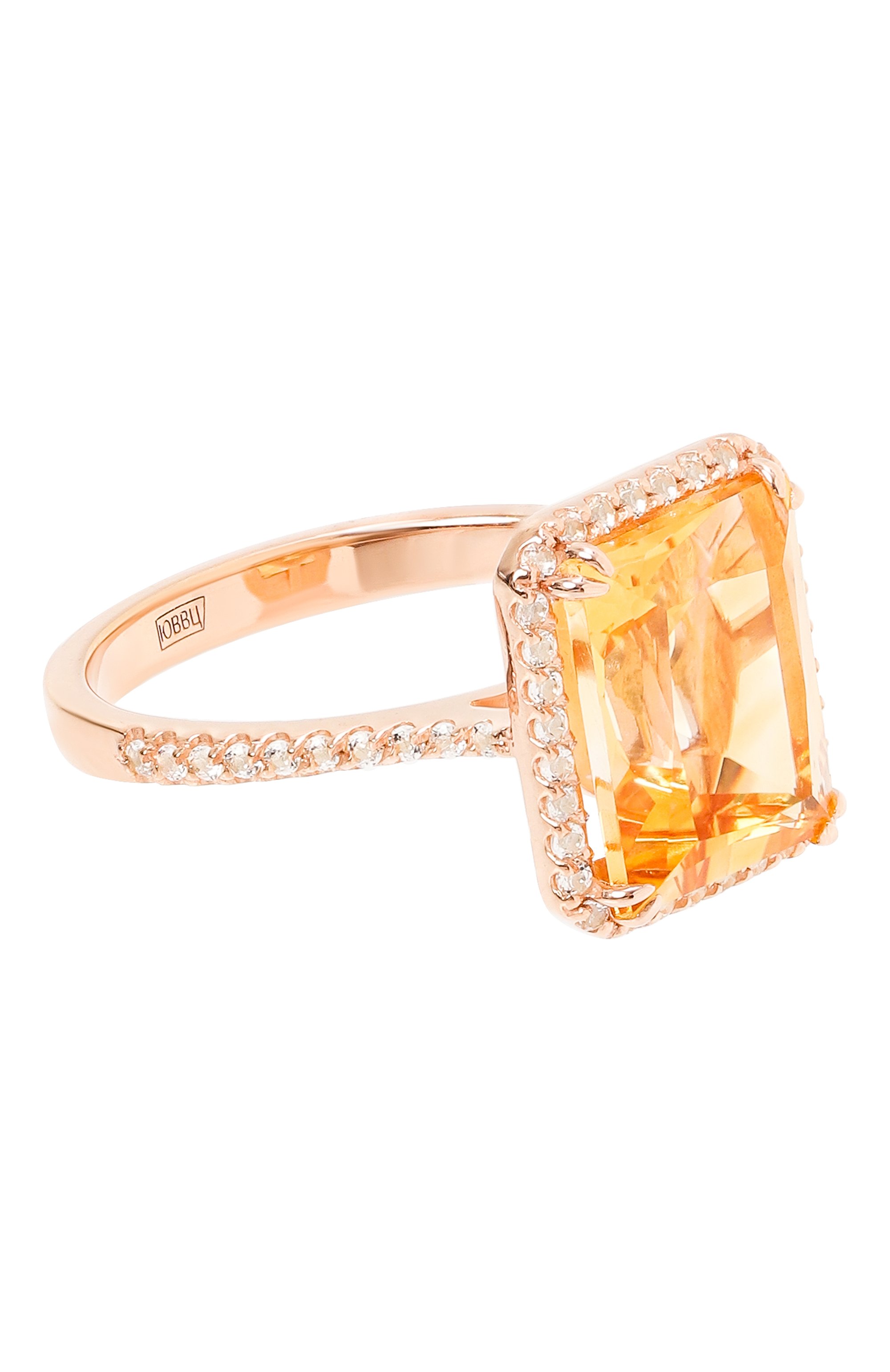 Кольцо-багет с цитрином SECRETS JEWELRY, арт. КБЦП00305, фото 1