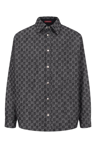 Мужская хлопковая рубашка GUCCI, арт. 766142/XDC88