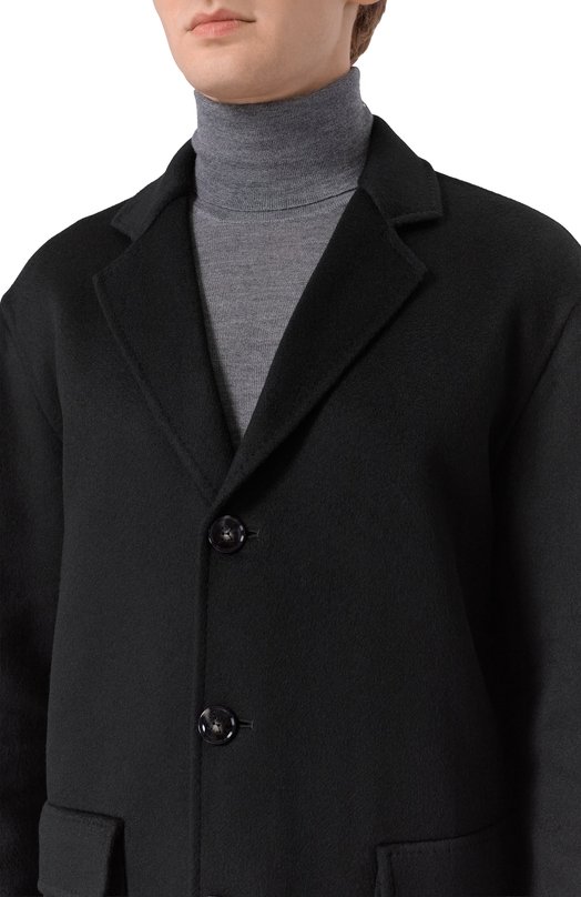 Кашемировое пальто Kiton UW2180V0409H20 Чёрный  UW2180V0409H20 Фото 5