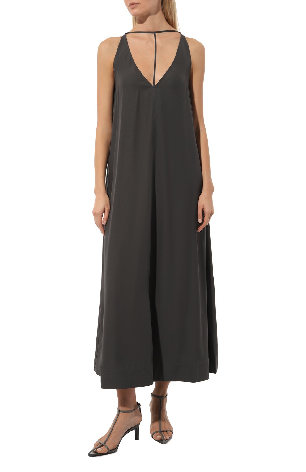 Платье из вискозы TOTEME, арт. 243-WRD0122-FB0020, фото 3