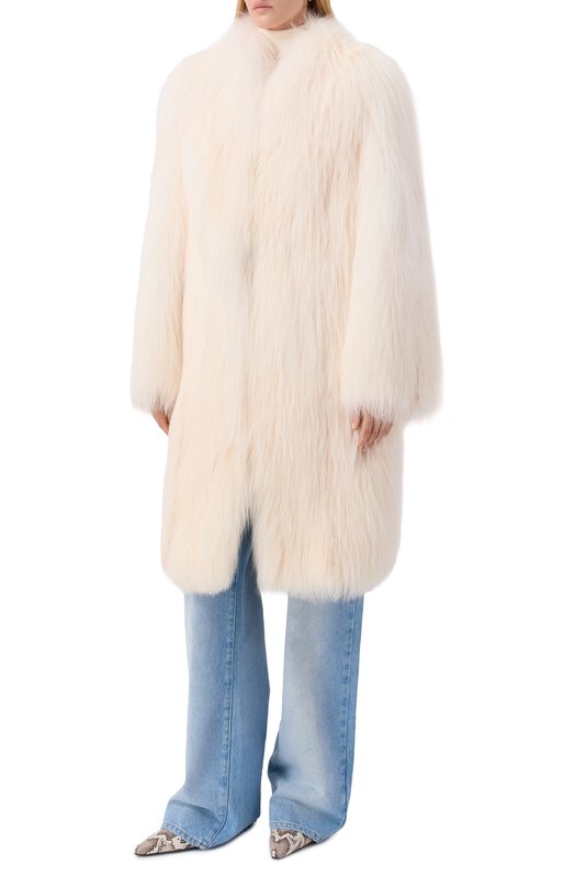 Шуба из лисы Русский мех 53 РМ L Кремовый  53 РМ L Фото 3