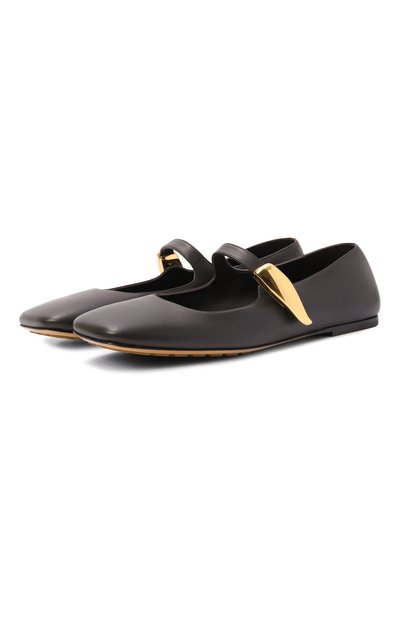 Женские кожаные балетки charlotte mary-jane BOTTEGA VENETA, арт. 868211/VBSD0