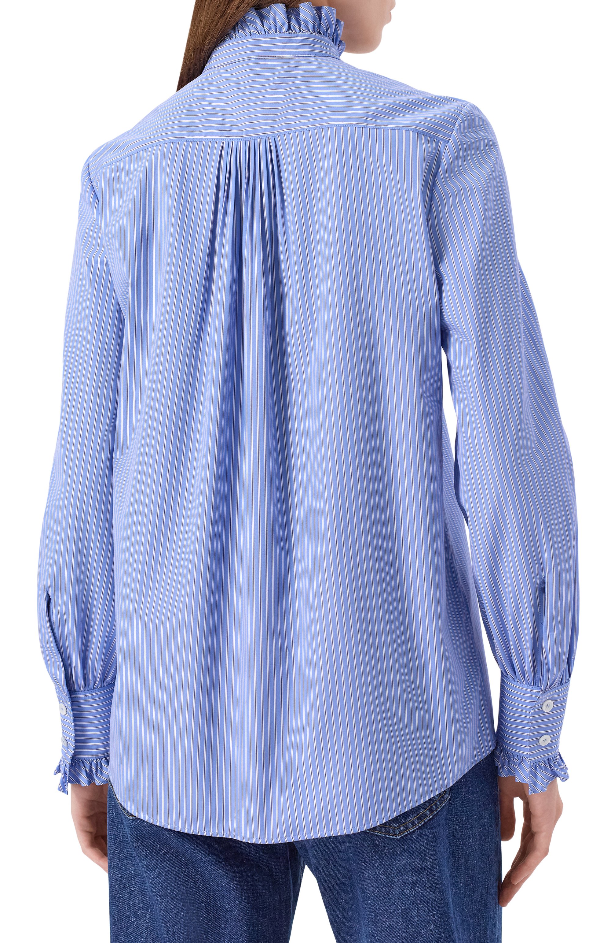 Хлопковая рубашка VALENTINO, арт. 7B3AB7R8/9MK, фото 4