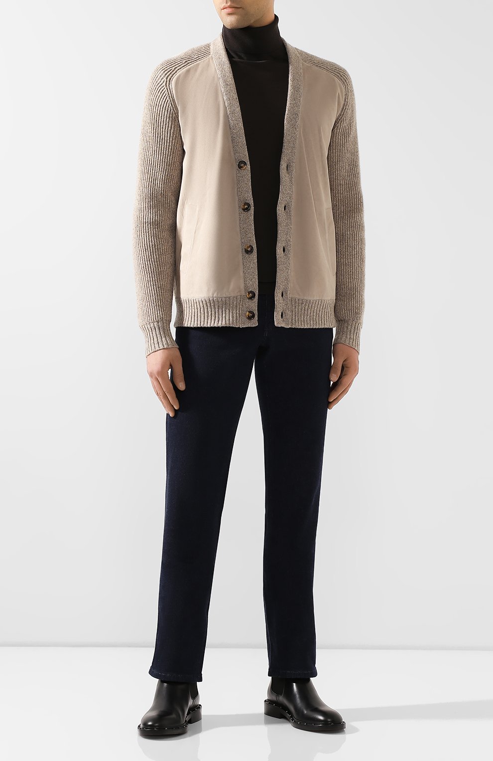 Комбинированный кардиган LORO PIANA, арт. FAI6665, фото 2