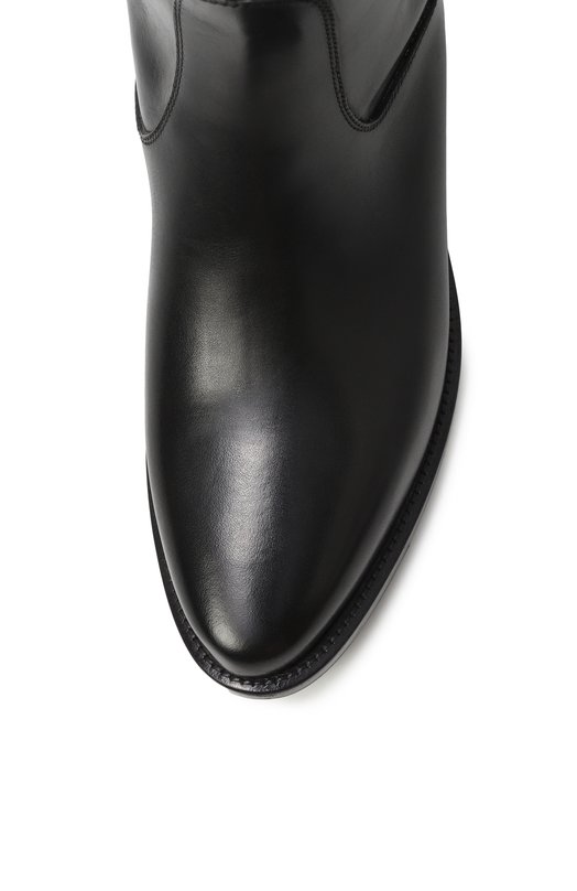 Кожаные сапоги Kiton D60812N0102401 Чёрный  D60812N0102401 Фото 6