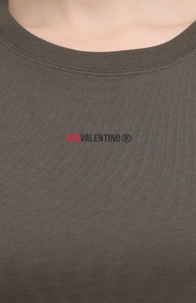 Хлопковая футболка REDVALENTINO, арт. VR3MG08P/5QF, фото 5