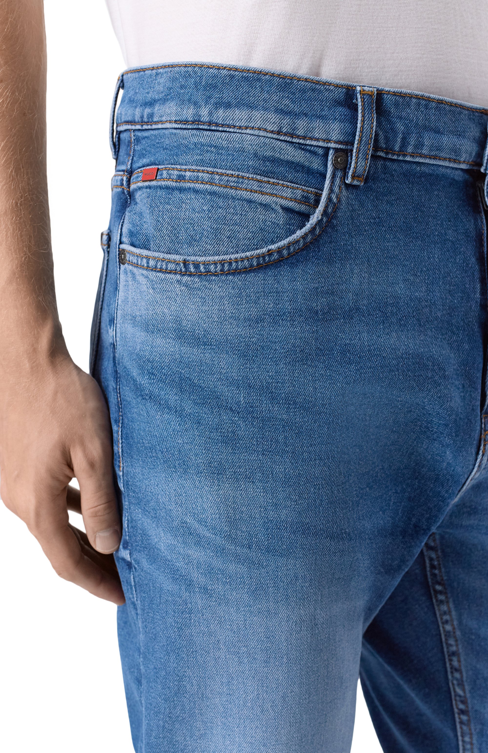 Джинсы hugo 708 HUGO синего цвета по цене 17950 руб., арт. 50555181, фото 5 Джинсы hugo 708 HUGO, арт. 50555181, фото 5