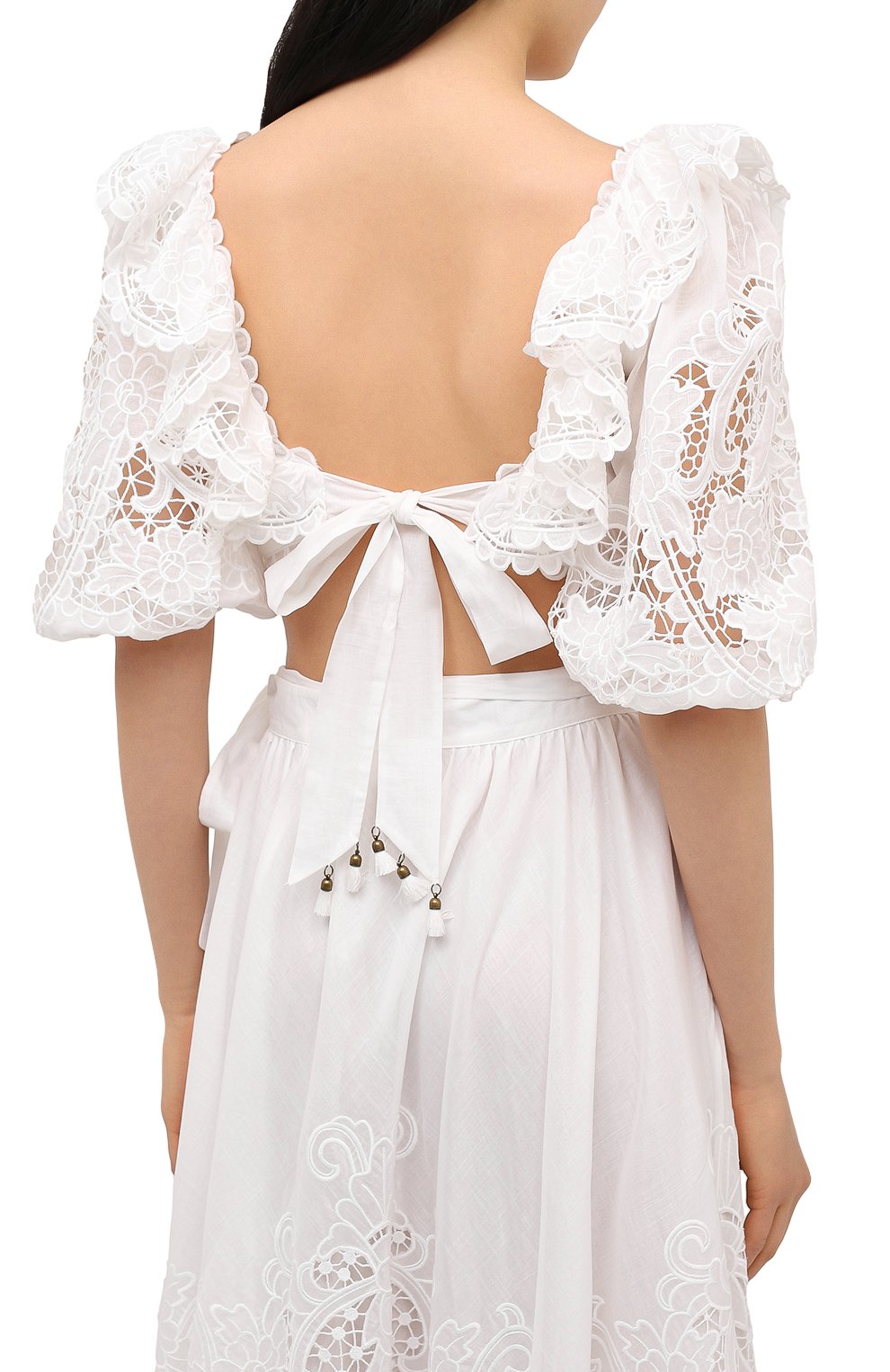 Хлопковый топ ZIMMERMANN, арт. 9840TLLU, фото 4