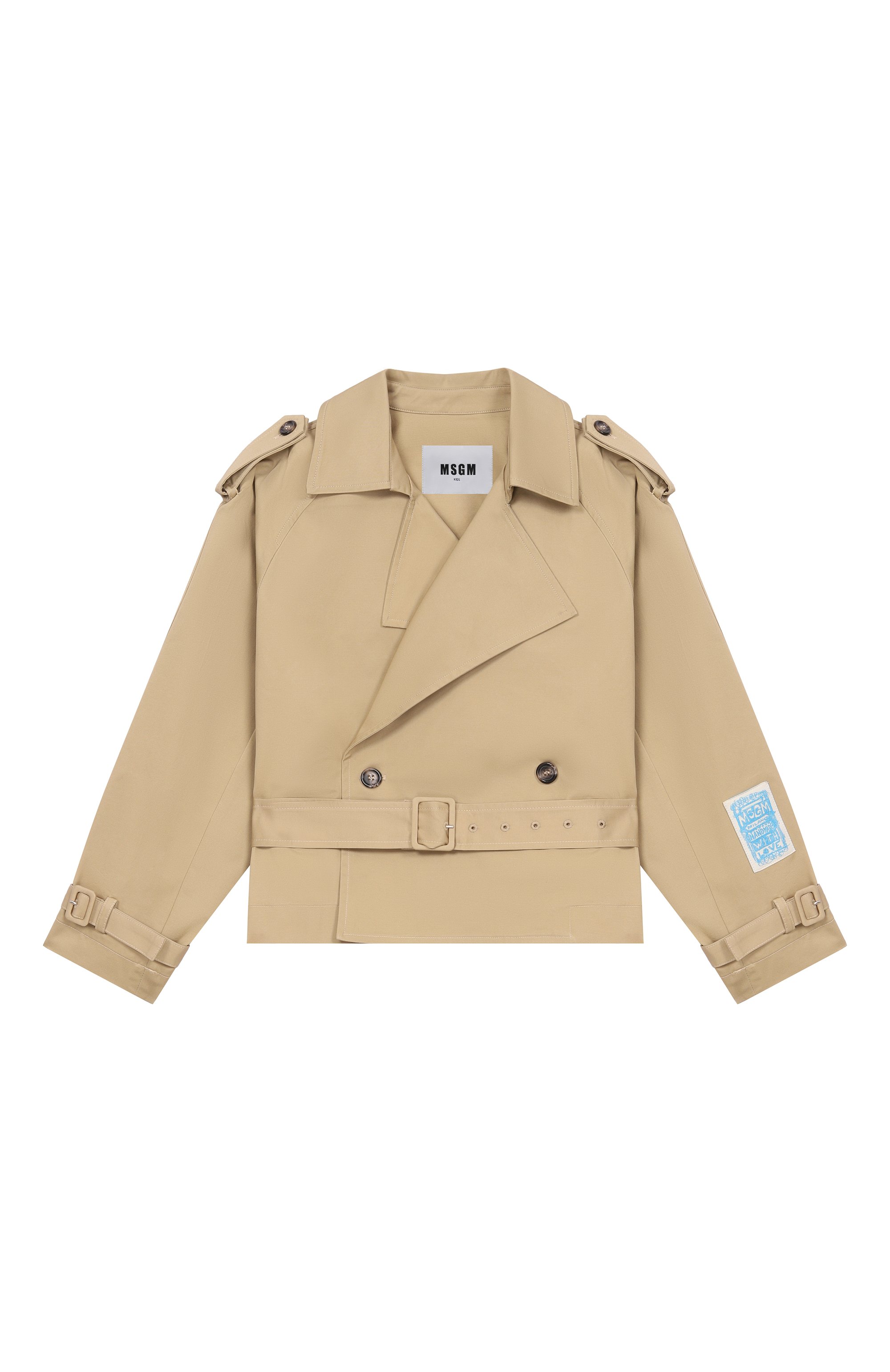 Хлопковый тренч MSGM KIDS, арт. S6MSJGJK132, фото 1