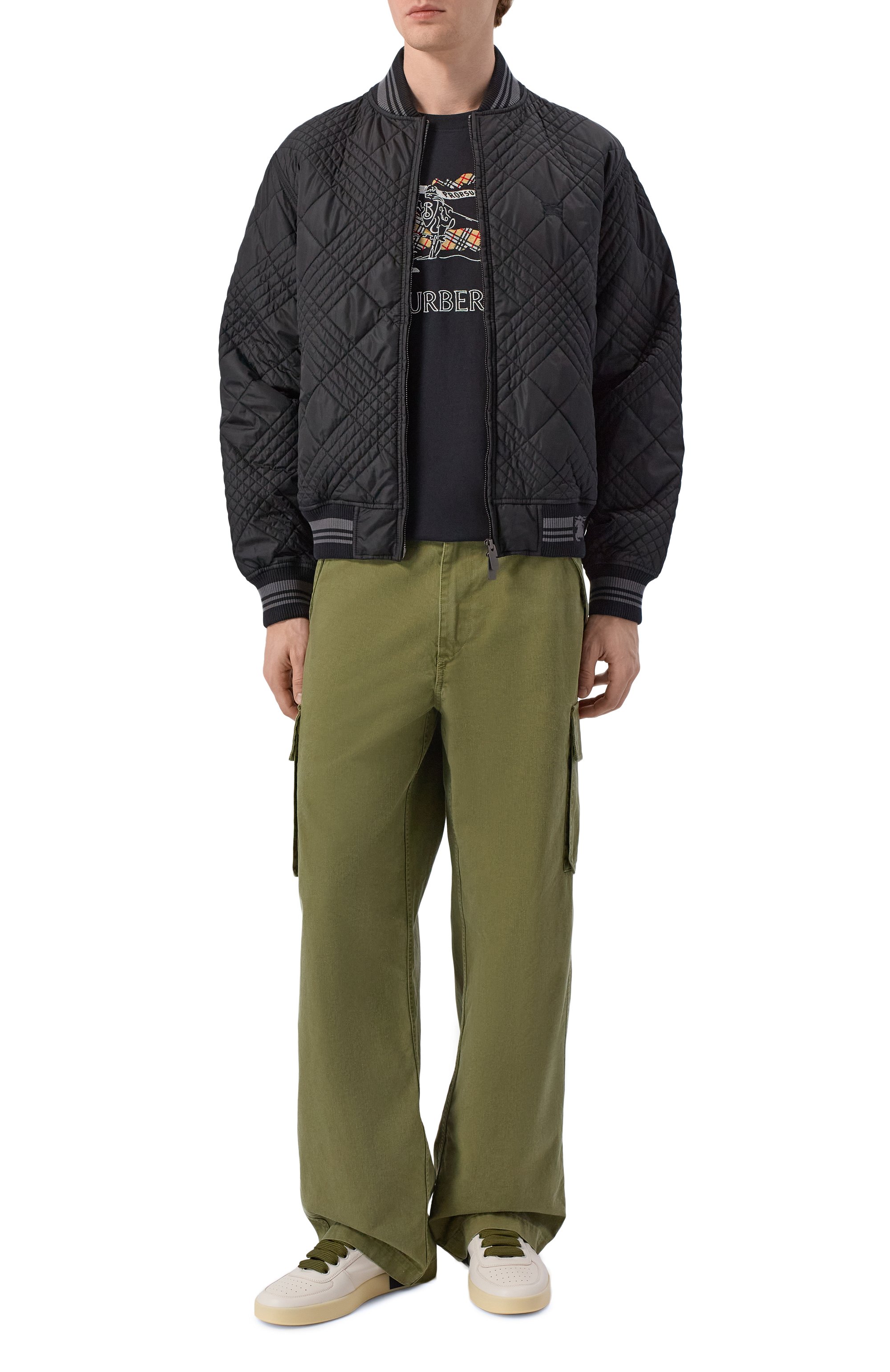 Хлопковые брюки-карго BURBERRY, арт. 8116438, фото 2