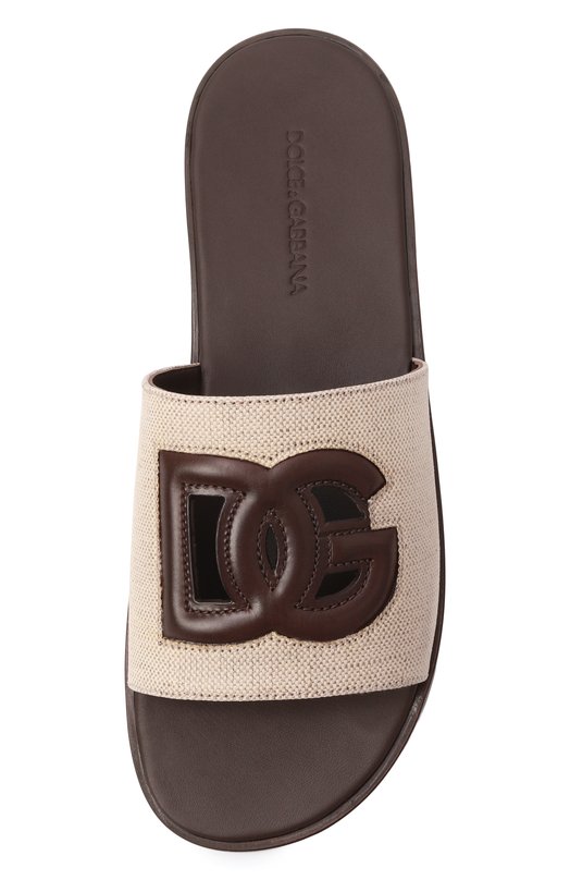Текстильные шлепанцы DG Light Dolce & Gabbana A80590/A0106 Бежевый  A80590/A0106 Фото 5