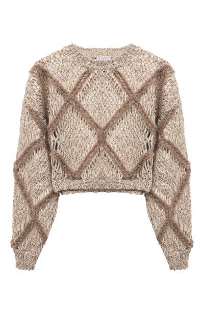 Женский шерстяной свитер BRUNELLO CUCINELLI, арт. MCER10200P