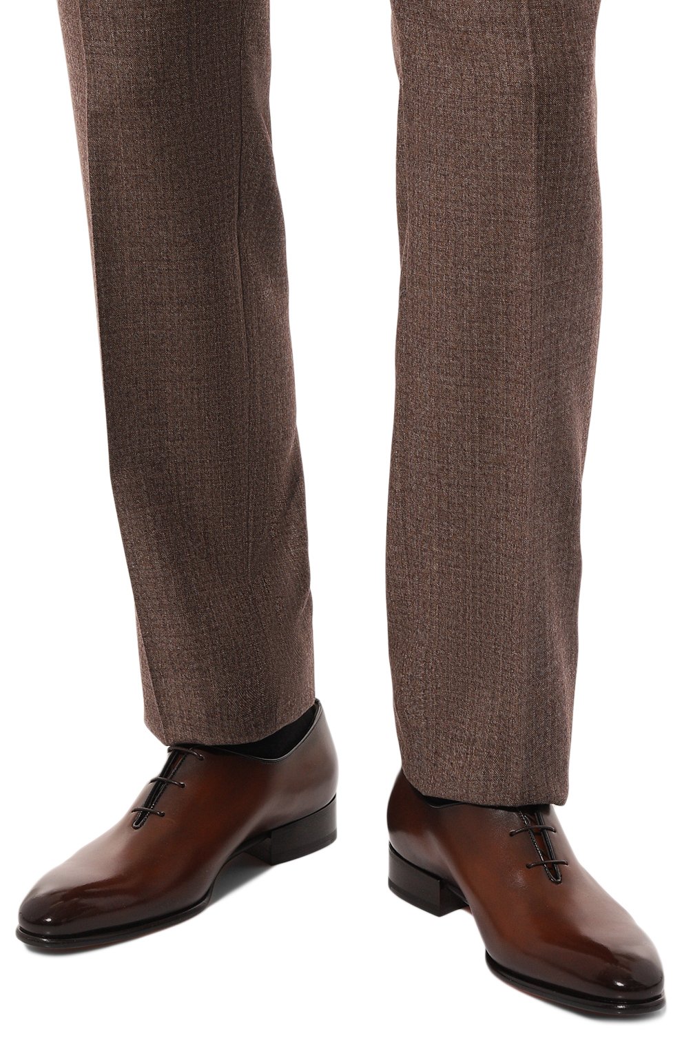 Кожаные оксфорды carter SANTONI, арт. MCCG18798FC1BNTG, фото 3