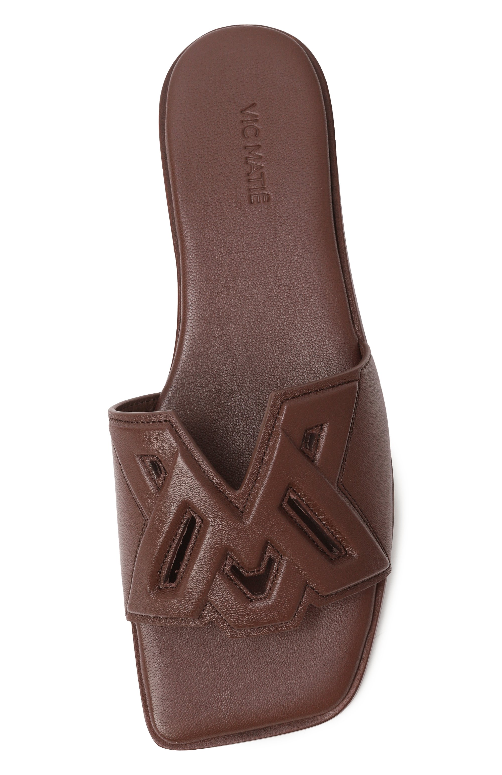 Кожаные шлепанцы VIC MATIE, арт. 1G3770DKG42H060335, фото 6