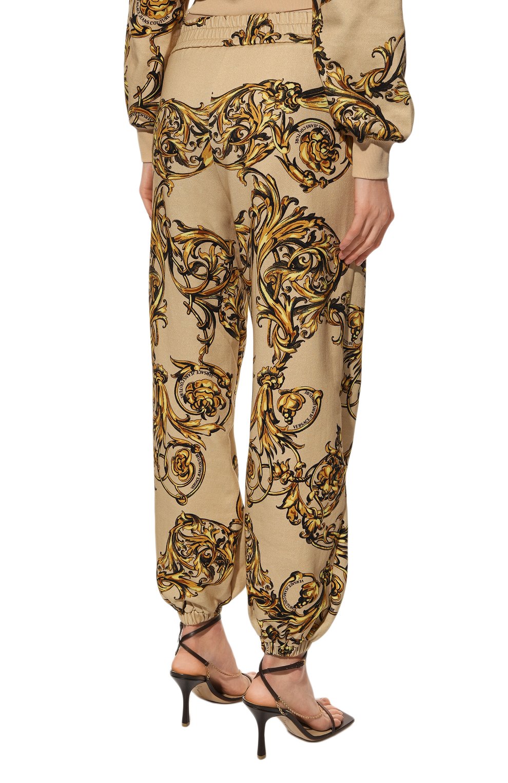 Хлопковые джоггеры VERSACE JEANS COUTURE, арт. 72HAA320-72DP320 FELPA PRINT GARLAND 712+948/FS019, фото 4