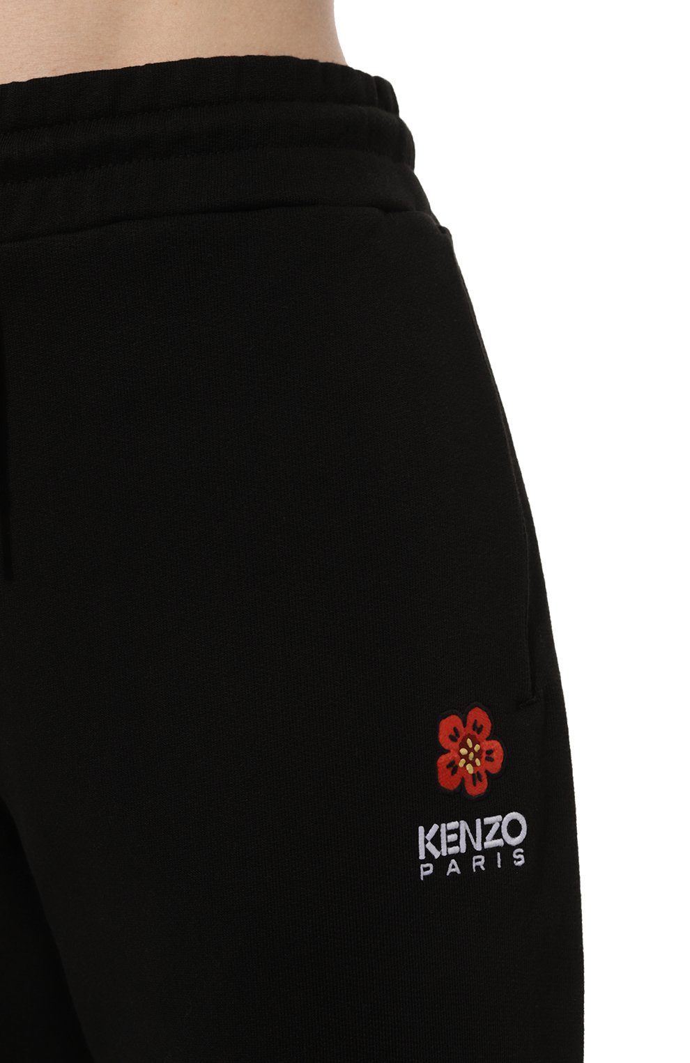 Хлопковые джоггеры KENZO черного цвета по цене 37050 руб., арт. FC62PA7004MF, фото 5 Хлопковые джоггеры KENZO, арт. FC62PA7004MF, фото 5