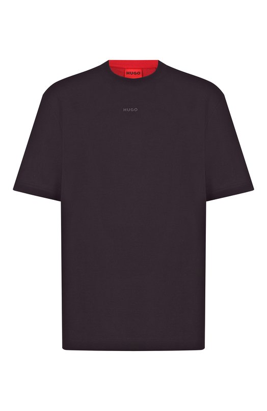 Хлопковая футболка HUGO 50554468 Чёрный 50554468