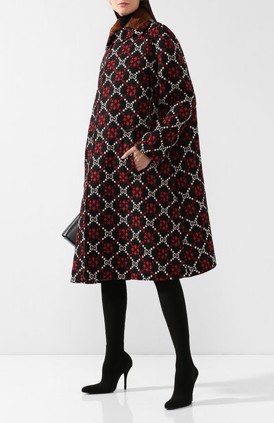 Шерстяное пальто свободного кроя GUCCI, арт. 542933/Z507M, фото 2