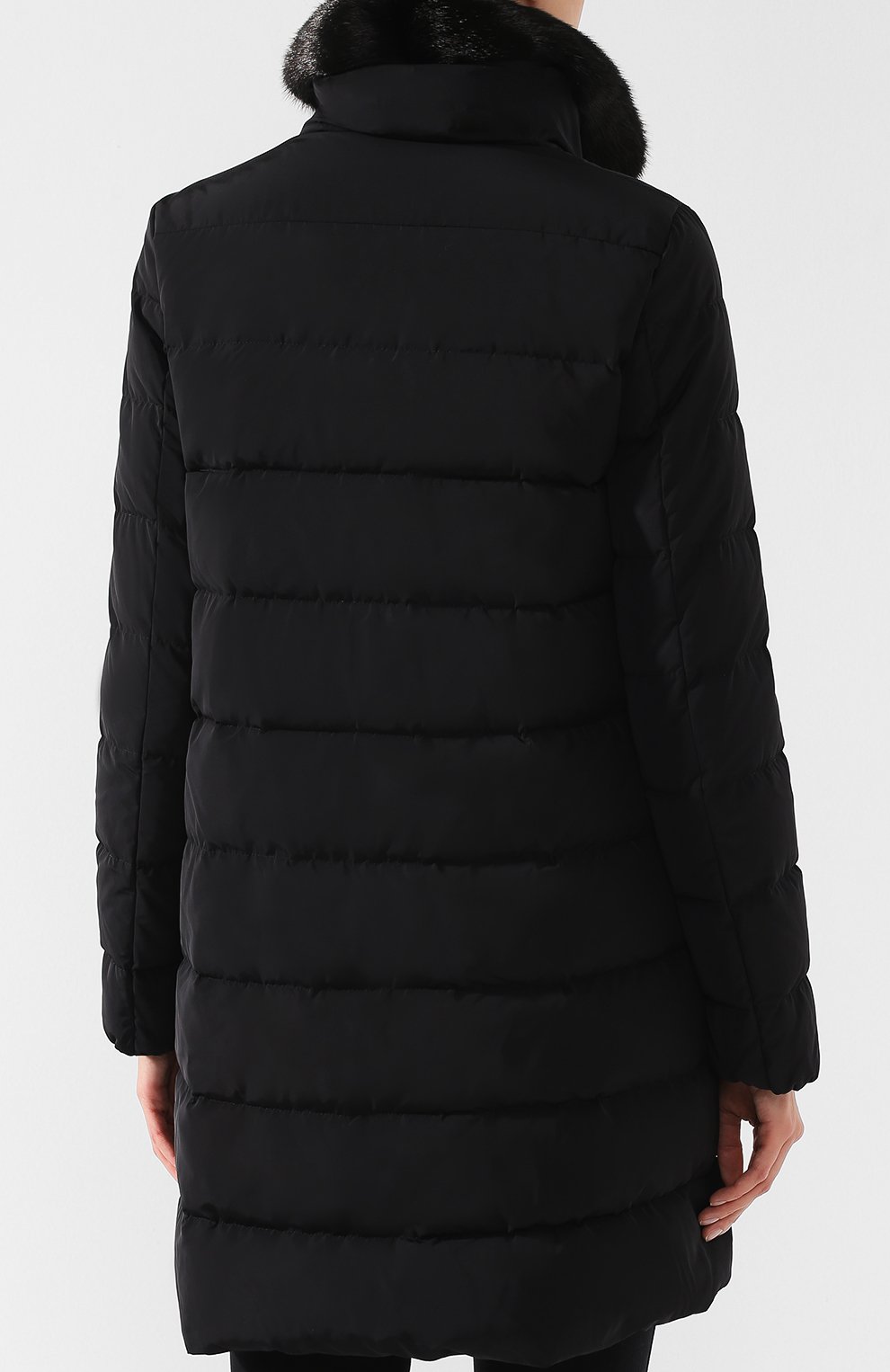 Стеганый пуховик с воротником-стойкой MONCLER, арт. D2-093-49363-20-54543, фото 4
