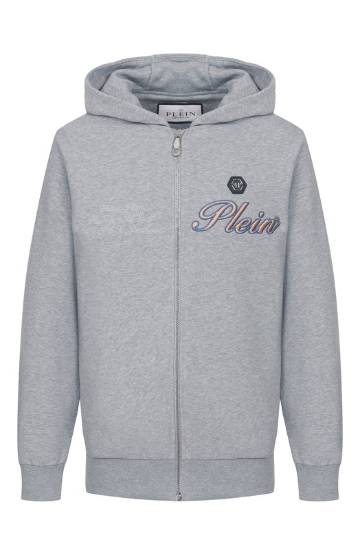 Хлопковая толстовка Philipp Plein SAFC MJB3953 PTE180N Серый SAFC MJB3953 PTE180N